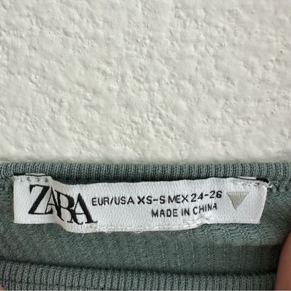 Zara Limitless Contour Collection Seamless Square Neck Crop Tank and Biker Short
